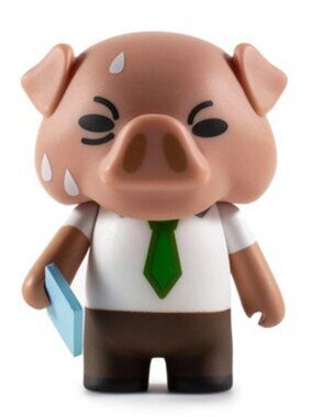 Kidrobot x Sanrio Aggretsuko Director Ton 3-inch vinyl figure